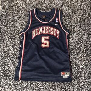 VINTAGE Nike “Jason Kidd” New Jersey Navy Basketball Jersey